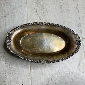 Crescent Silverware Manufacturing Co. Vintage Silver Serving Dish